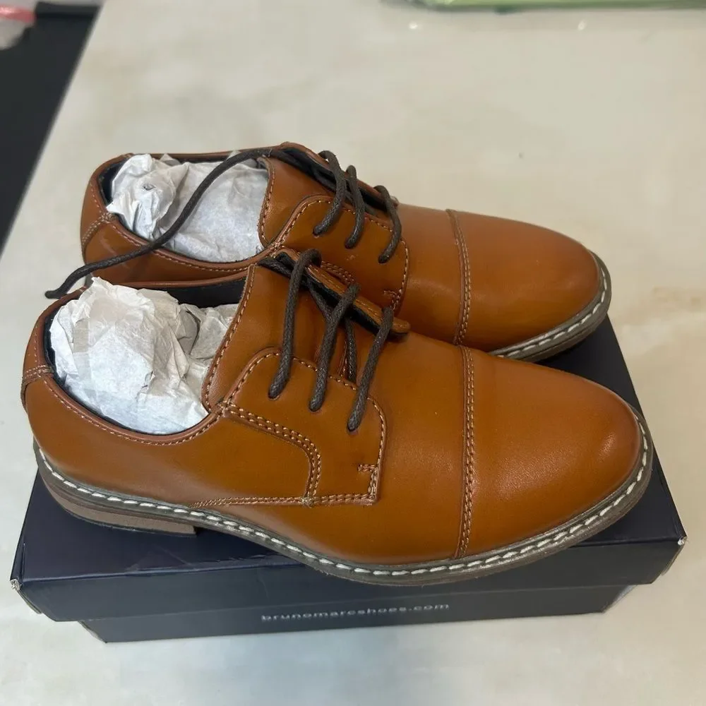 Classic Brown Kids' Dress Shoes